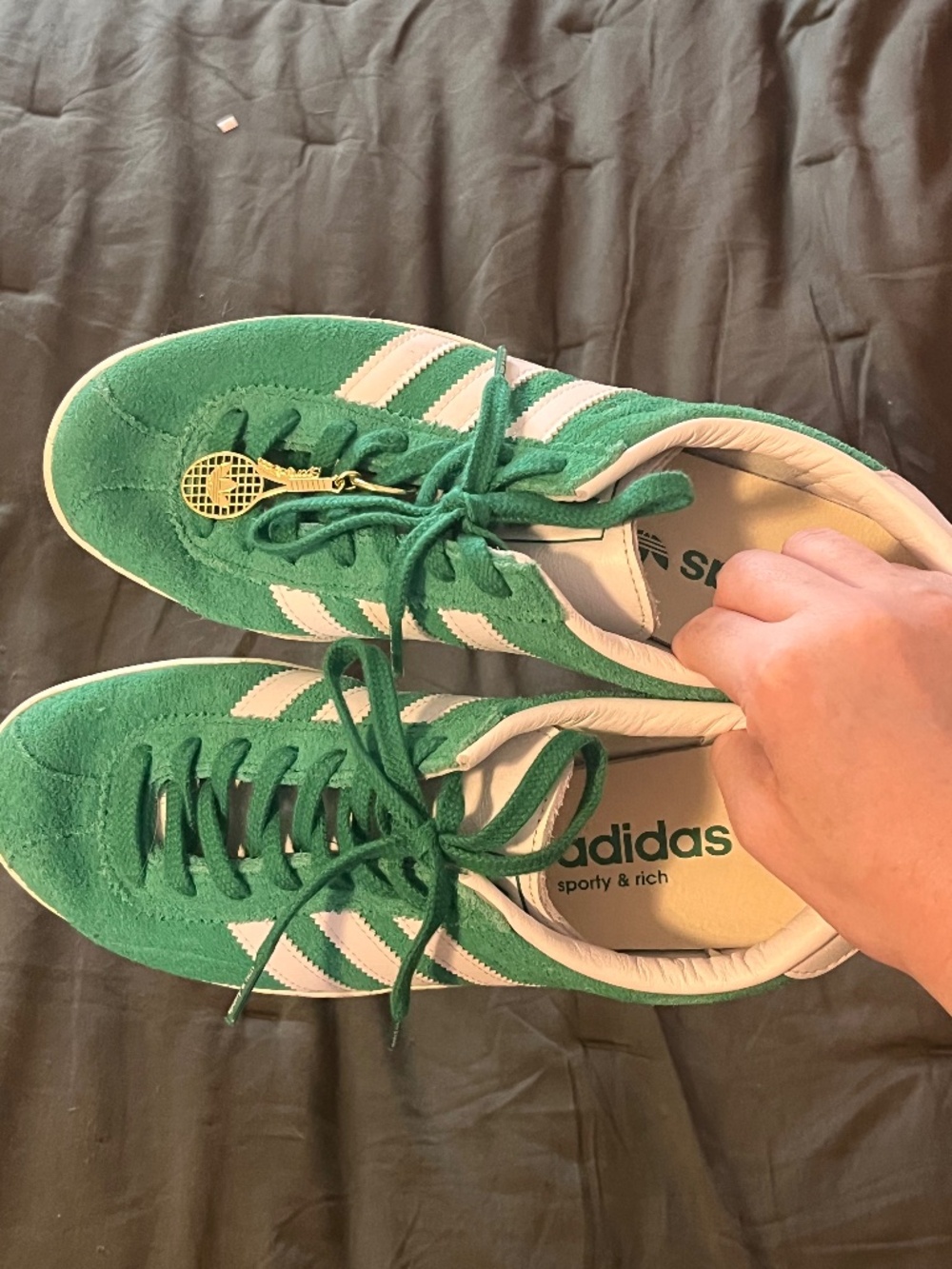 sporty & rich x adidas collab shoes